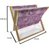 Ambesonne Romantic Magazine and Book Holder, Valentines Day Pattern with Heart Shapes in Gradient Pastel Love, Floor Rack Decor for Interior of Home & Office, 22″ x 19″, Coral Maroon and Magenta(Pale Fuchsia Plum White)