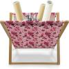 Ambesonne Romantic Magazine and Book Holder, Valentines Day Pattern with Heart Shapes in Gradient Pastel Love, Floor Rack Decor for Interior of Home & Office, 22″ x 19″, Coral Maroon and Magenta(Coral Maroon and Magenta)