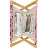 Ambesonne Romantic Magazine and Book Holder, Valentines Day Pattern with Heart Shapes in Gradient Pastel Love, Floor Rack Decor for Interior of Home & Office, 22″ x 19″, Coral Maroon and Magenta(Coral Maroon and Magenta)