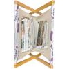Ambesonne Rose Magazine and Book Holder, Blossoming Romantic Valentines Day Themed Flowers Feminine Style Blooms, Floor Rack Decor for Interior of Home & Office, 22″ x 19″, Magenta Peach and Green(Dark Turquoise Dark Blue)