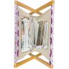 Ambesonne Rose Magazine and Book Holder, Blossoming Romantic Valentines Day Themed Flowers Feminine Style Blooms, Floor Rack Decor for Interior of Home & Office, 22″ x 19″, Magenta Peach and Green(Purple Yellow White)