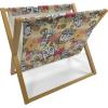 Ambesonne Coral Magazine and Book Holder, Scribbled Little and Big Different Size Heart Forms Love Valentines Mothers Day Theme, Floor Rack Decor for Interior of Home & Office, 22″ x 19″, Coral(Pale Khaki and Multicolor)