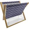Ambesonne Coral Magazine and Book Holder, Scribbled Little and Big Different Size Heart Forms Love Valentines Mothers Day Theme, Floor Rack Decor for Interior of Home & Office, 22″ x 19″, Coral(Navy Blue and White)