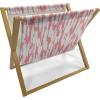 Ambesonne Fuchsia Magazine and Book Holder, Hearts Pattern Valentines Day Themed Design Retro Motifs Vintage Elements, Floor Rack Decor for Interior of Home & Office, 22″ x 19″, Off White Multicolor(Coral White)