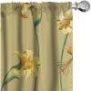 Ambesonne Garden Scene Curtains, Springtime Neutral Boho Pastel Colors Sketch Art of Minimalist Flowers Vintage, Window Treatments 2 Panel Set for Living Room Bedroom, Pair of – 28″ x 63″, Rose White(Pale Olive Green Mustard)