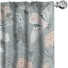 Ambesonne Garden Scene Curtains, Springtime Neutral Boho Pastel Colors Sketch Art of Minimalist Flowers Vintage, Window Treatments 2 Panel Set for Living Room Bedroom, Pair of – 28″ x 63″, Rose White(Pale Slate Blue Blush)