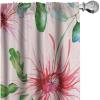 Ambesonne Garden Scene Curtains, Springtime Neutral Boho Pastel Colors Sketch Art of Minimalist Flowers Vintage, Window Treatments 2 Panel Set for Living Room Bedroom, Pair of – 28″ x 63″, Rose White(Dark Pink Rose Fern Green)
