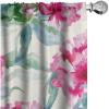 Ambesonne Garden Scene Curtains, Springtime Neutral Boho Pastel Colors Sketch Art of Minimalist Flowers Vintage, Window Treatments 2 Panel Set for Living Room Bedroom, Pair of – 28″ x 63″, Rose White(Dark Coral Reseda Green)