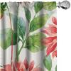 Ambesonne Garden Scene Curtains, Springtime Neutral Boho Pastel Colors Sketch Art of Minimalist Flowers Vintage, Window Treatments 2 Panel Set for Living Room Bedroom, Pair of – 28″ x 63″, Rose White(Dark Pink Fern Green)