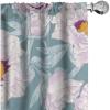 Ambesonne Garden Scene Curtains, Springtime Neutral Boho Pastel Colors Sketch Art of Minimalist Flowers Vintage, Window Treatments 2 Panel Set for Living Room Bedroom, Pair of – 28″ x 63″, Rose White(Cadet Blue Pale Mauve)