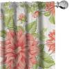 Ambesonne Garden Scene Curtains, Springtime Neutral Boho Pastel Colors Sketch Art of Minimalist Flowers Vintage, Window Treatments 2 Panel Set for Living Room Bedroom, Pair of – 28″ x 63″, Rose White(Dark Pink Pistachio Green)