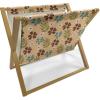 Ambesonne Love Magazine and Book Holder, Hipster Hearts Pattern with Love You Texts Heart Shapes Valentines Day Theme, Floor Rack Decor for Interior of Home & Office, 22″ x 19″, Vermilion Multicolor(Peach and Multicolor)