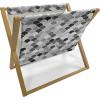Ambesonne Love Magazine and Book Holder, Hipster Hearts Pattern with Love You Texts Heart Shapes Valentines Day Theme, Floor Rack Decor for Interior of Home & Office, 22″ x 19″, Vermilion Multicolor(Black Grey White)