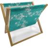 Ambesonne Love Magazine and Book Holder, Hipster Hearts Pattern with Love You Texts Heart Shapes Valentines Day Theme, Floor Rack Decor for Interior of Home & Office, 22″ x 19″, Vermilion Multicolor(Turquoise White)