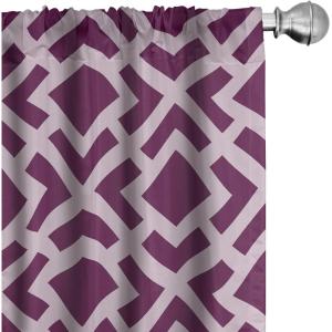 Ambesonne Floral Curtains, Flower Branches Blossoming in Minimalist Design Neutral Botanical, Window Treatments 2 Panel Set for Living Room Bedroom, Pair of – 28″ x 84″, Taupe Grey and Dark Blue Grey(Purple Lilac)