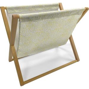Ambesonne Fuchsia Magazine and Book Holder, Hearts Pattern Valentines Day Themed Design Retro Motifs Vintage Elements, Floor Rack Decor for Interior of Home & Office, 22″ x 19″, Off White Multicolor(Earth Yellow and White)