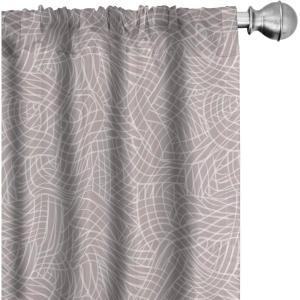 Ambesonne Garden Scene Curtains, Autumn Vibes Romantic Themed Monochrome Daisy Pattern Neutral Art, Window Treatments 2 Panel Set for Living Room Bedroom, Pair of – 28″ x 95″, Charcoal Grey Eggshell(Pale Purpleblue White)