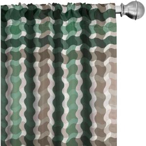 Ambesonne Garden Scene Curtains, Springtime Neutral Boho Pastel Colors Sketch Art of Minimalist Flowers Vintage, Window Treatments 2 Panel Set for Living Room Bedroom, Pair of – 28″ x 63″, Rose White(Jade Green Pale Salmon)