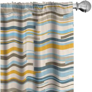 Ambesonne Garden Scene Curtains, Springtime Neutral Boho Pastel Colors Sketch Art of Minimalist Flowers Vintage, Window Treatments 2 Panel Set for Living Room Bedroom, Pair of – 28″ x 63″, Rose White(Orange Sky Blue Cream)
