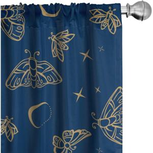 Ambesonne Garden Scene Curtains, Springtime Neutral Boho Pastel Colors Sketch Art of Minimalist Flowers Vintage, Window Treatments 2 Panel Set for Living Room Bedroom, Pair of – 28″ x 63″, Rose White(Dark Lavender Pale Camel)
