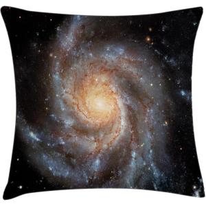 Ambesonne Modern Throw Pillow Cushion Cover, Geometric Triangle Shapes Zig Zag Triggering Lines Minimalist Pattern Print, Decorative Square Accent Pillow Case, 18″ X 18″, Black and White(Black Violet)