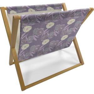 Ambesonne Romantic Magazine and Book Holder, Valentines Day Pattern with Heart Shapes in Gradient Pastel Love, Floor Rack Decor for Interior of Home & Office, 22″ x 19″, Coral Maroon and Magenta(Pale Purple Cream)