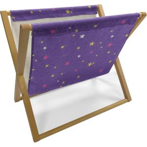 Ambesonne Romantic Magazine and Book Holder, Valentines Day Pattern with Heart Shapes in Gradient Pastel Love, Floor Rack Decor for Interior of Home & Office, 22″ x 19″, Coral Maroon and Magenta(Blue Violet Pink Yellow)