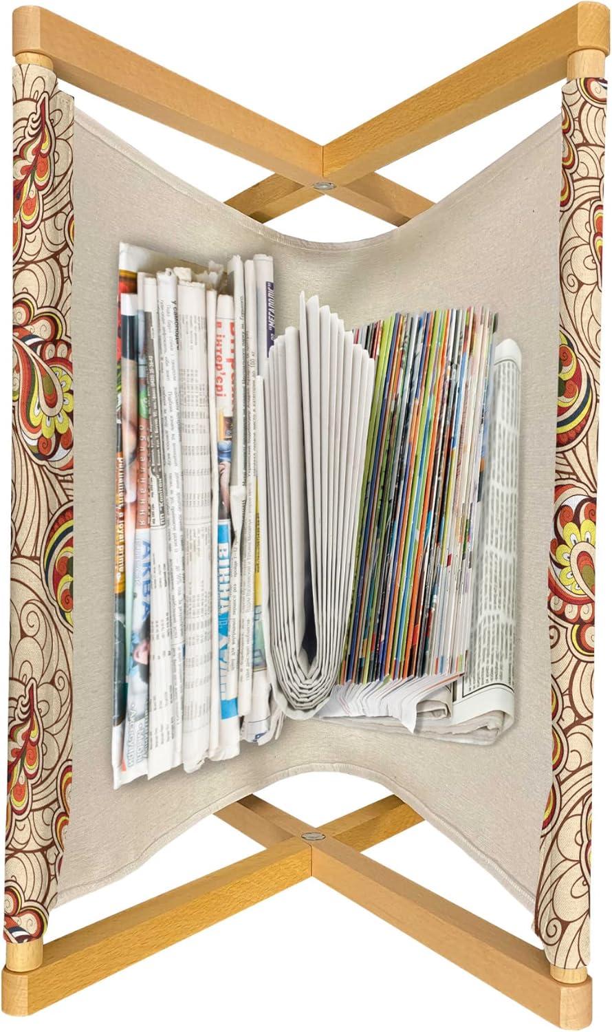 imageAmbesonne Feminine Magazine and Book Holder Pattern of Lipstick Kiss Marks Woman Valentines Wedding Theme Illustration Floor Rack Decor for Interior of Home amp Office 22 x 19 White RedRed Beige