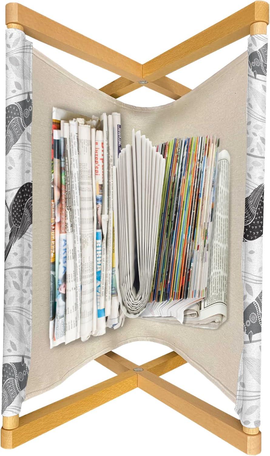 imageAmbesonne Feminine Magazine and Book Holder Pattern of Lipstick Kiss Marks Woman Valentines Wedding Theme Illustration Floor Rack Decor for Interior of Home amp Office 22 x 19 White RedGrey White Black