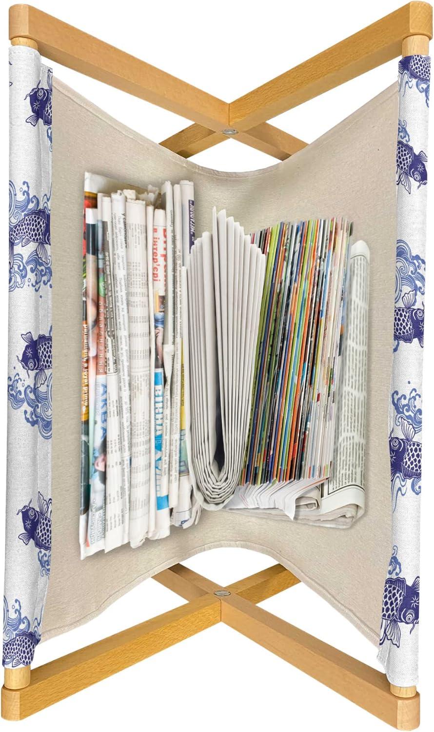 imageAmbesonne Feminine Magazine and Book Holder Pattern of Lipstick Kiss Marks Woman Valentines Wedding Theme Illustration Floor Rack Decor for Interior of Home amp Office 22 x 19 White RedDark Blue