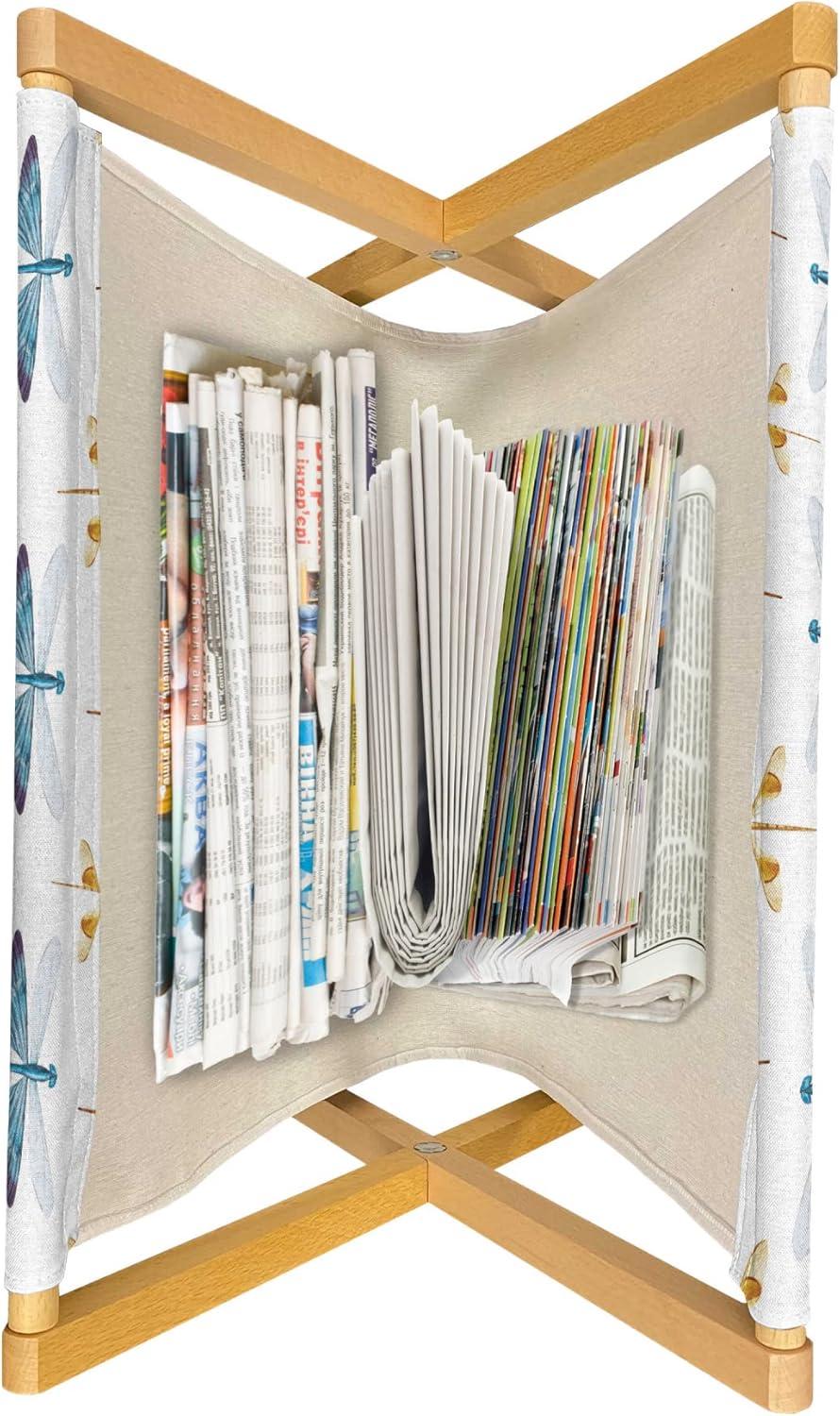 imageAmbesonne Feminine Magazine and Book Holder Pattern of Lipstick Kiss Marks Woman Valentines Wedding Theme Illustration Floor Rack Decor for Interior of Home amp Office 22 x 19 White RedOrange Blue