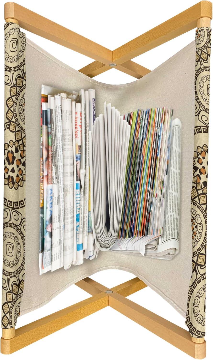 imageAmbesonne Feminine Magazine and Book Holder Pattern of Lipstick Kiss Marks Woman Valentines Wedding Theme Illustration Floor Rack Decor for Interior of Home amp Office 22 x 19 White RedBrown Beige
