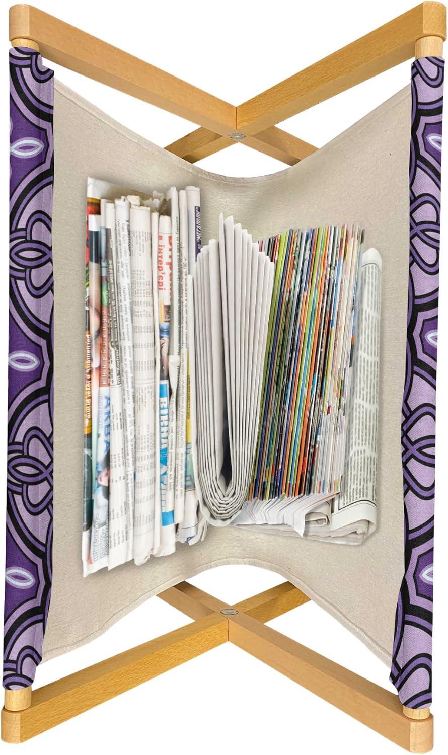 imageAmbesonne Feminine Magazine and Book Holder Pattern of Lipstick Kiss Marks Woman Valentines Wedding Theme Illustration Floor Rack Decor for Interior of Home amp Office 22 x 19 White RedViolet Lilac