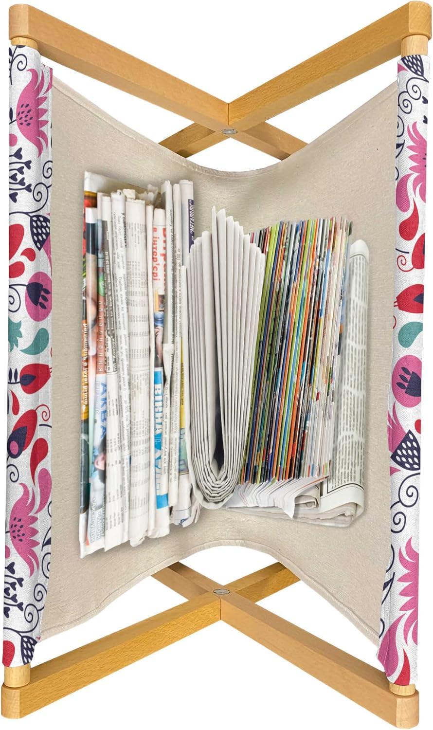 imageAmbesonne Feminine Magazine and Book Holder Pattern of Lipstick Kiss Marks Woman Valentines Wedding Theme Illustration Floor Rack Decor for Interior of Home amp Office 22 x 19 White RedPink Teal Red