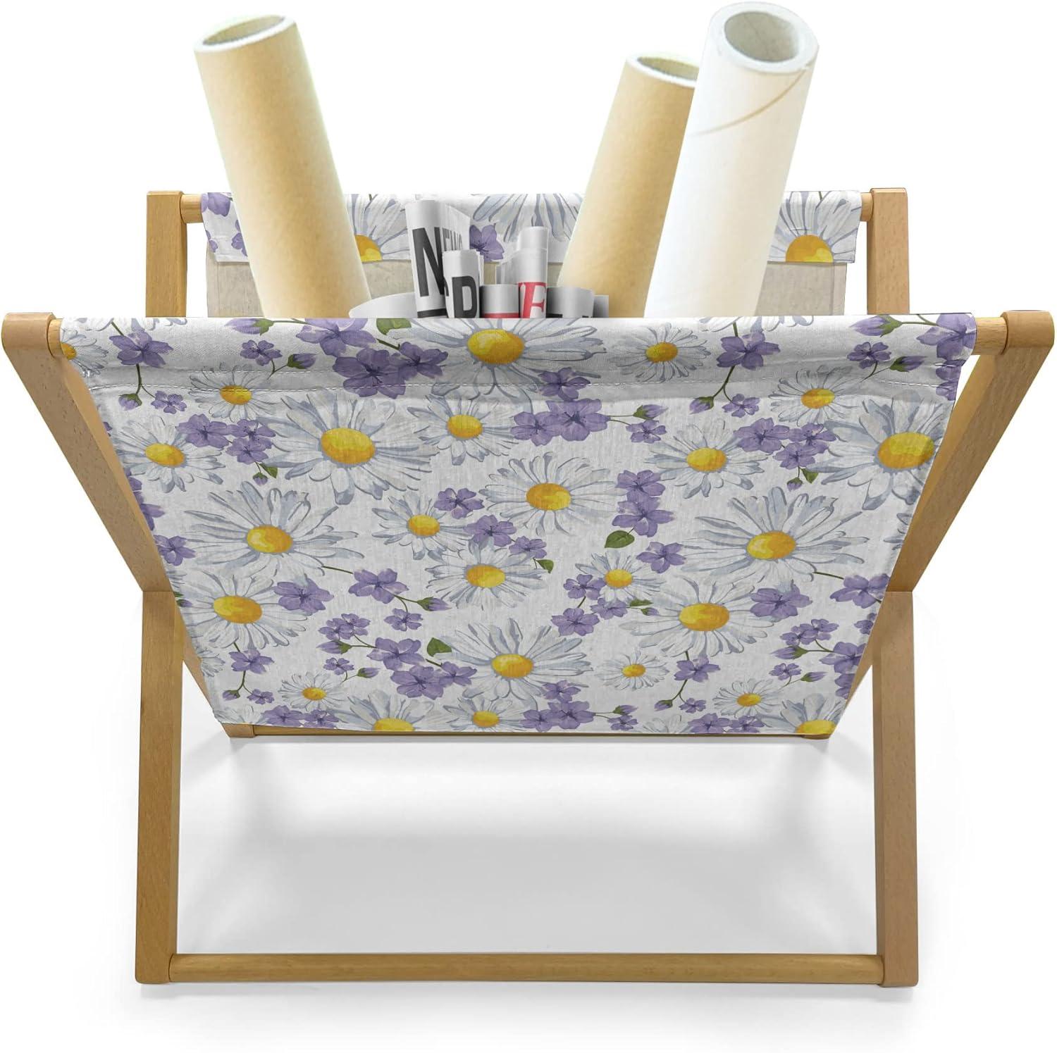 imageAmbesonne Feminine Magazine and Book Holder Pattern of Lipstick Kiss Marks Woman Valentines Wedding Theme Illustration Floor Rack Decor for Interior of Home amp Office 22 x 19 White RedWhite Yellow Purple