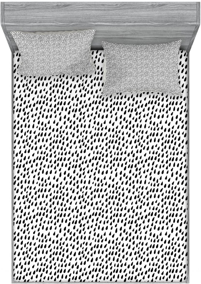 imageAmbesonne Fox Fitted Sheet amp Pillow Sham Set Fox in The Winter Forest Abstract Cartoon Trees and Nature Animal Pattern Decorative Printed 2 Piece Bedding Decor Set Twin Pale Sage Green OrangeCharcoal White