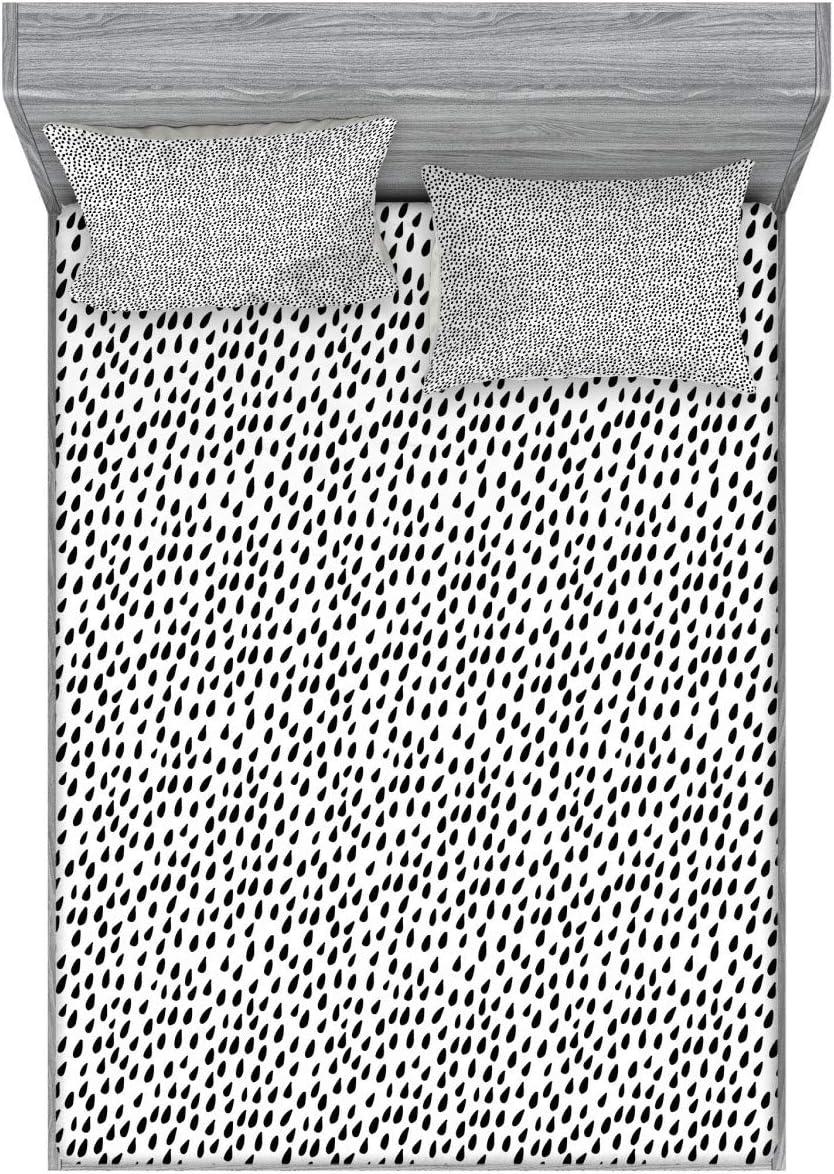 imageAmbesonne Fox Fitted Sheet amp Pillow Sham Set Fox in The Winter Forest Abstract Cartoon Trees and Nature Animal Pattern Decorative Printed 2 Piece Bedding Decor Set Twin Pale Sage Green OrangeCharcoal White
