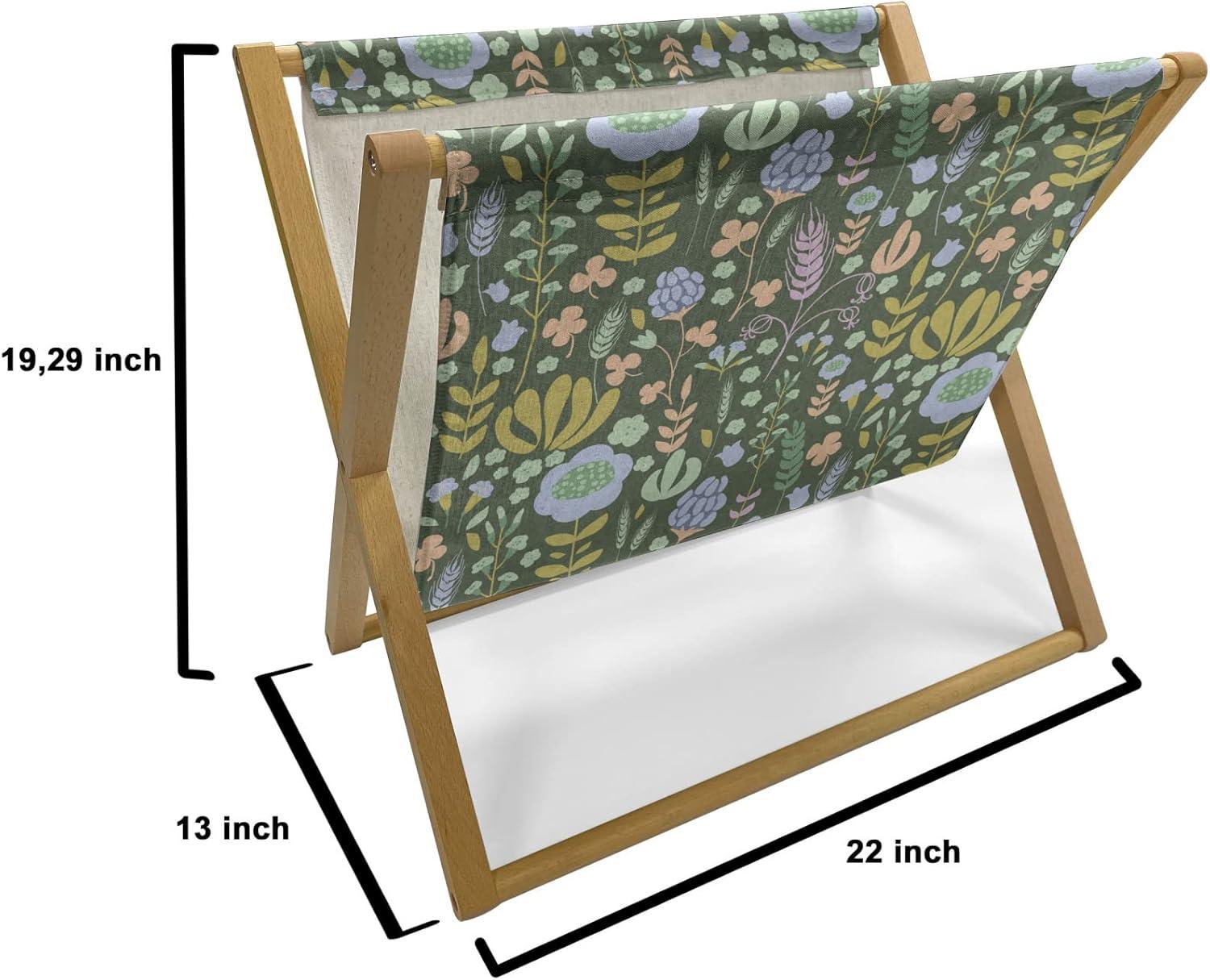 imageAmbesonne Hearts Magazine and Book Holder Bicycles and Heart and Romantic Scene Valentines Day Theme Floor Rack Decor for Interior of Home amp Office 22 x 19 Dark Grey and WhiteReseda Green Multicolor