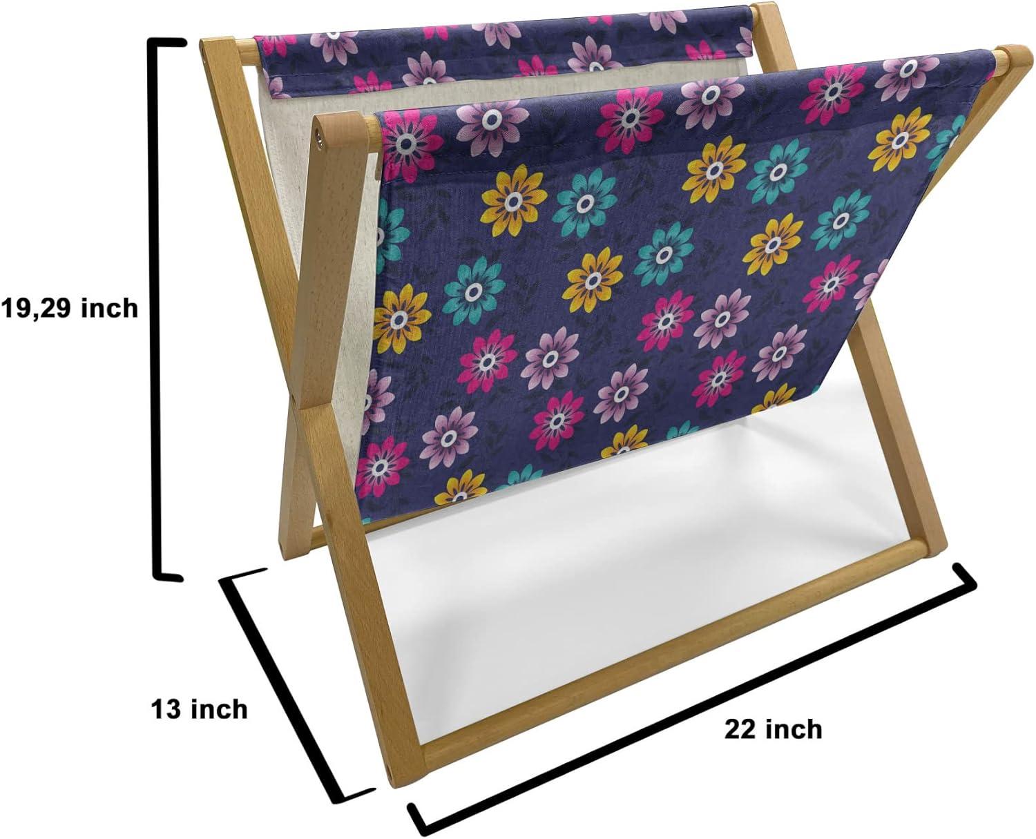 imageAmbesonne Hearts Magazine and Book Holder Bicycles and Heart and Romantic Scene Valentines Day Theme Floor Rack Decor for Interior of Home amp Office 22 x 19 Dark Grey and WhiteIndigo and Multicolor