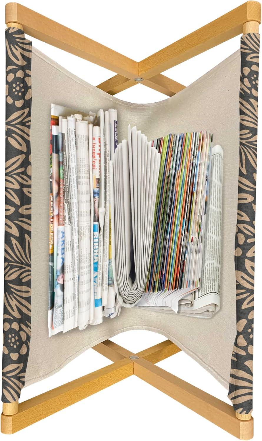 imageAmbesonne Hearts Magazine and Book Holder Bicycles and Heart and Romantic Scene Valentines Day Theme Floor Rack Decor for Interior of Home amp Office 22 x 19 Dark Grey and WhiteDark Sepia and Tan