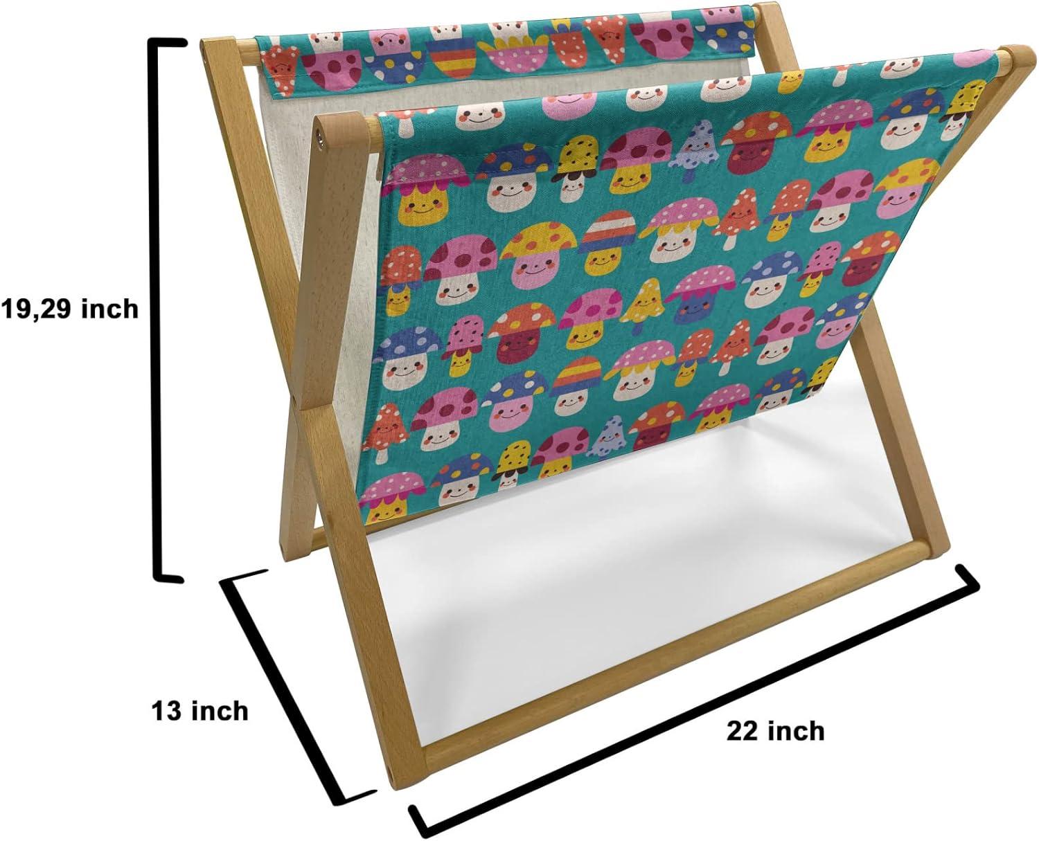imageAmbesonne Hearts Magazine and Book Holder Bicycles and Heart and Romantic Scene Valentines Day Theme Floor Rack Decor for Interior of Home amp Office 22 x 19 Dark Grey and WhiteDark Seafoam Multicolor