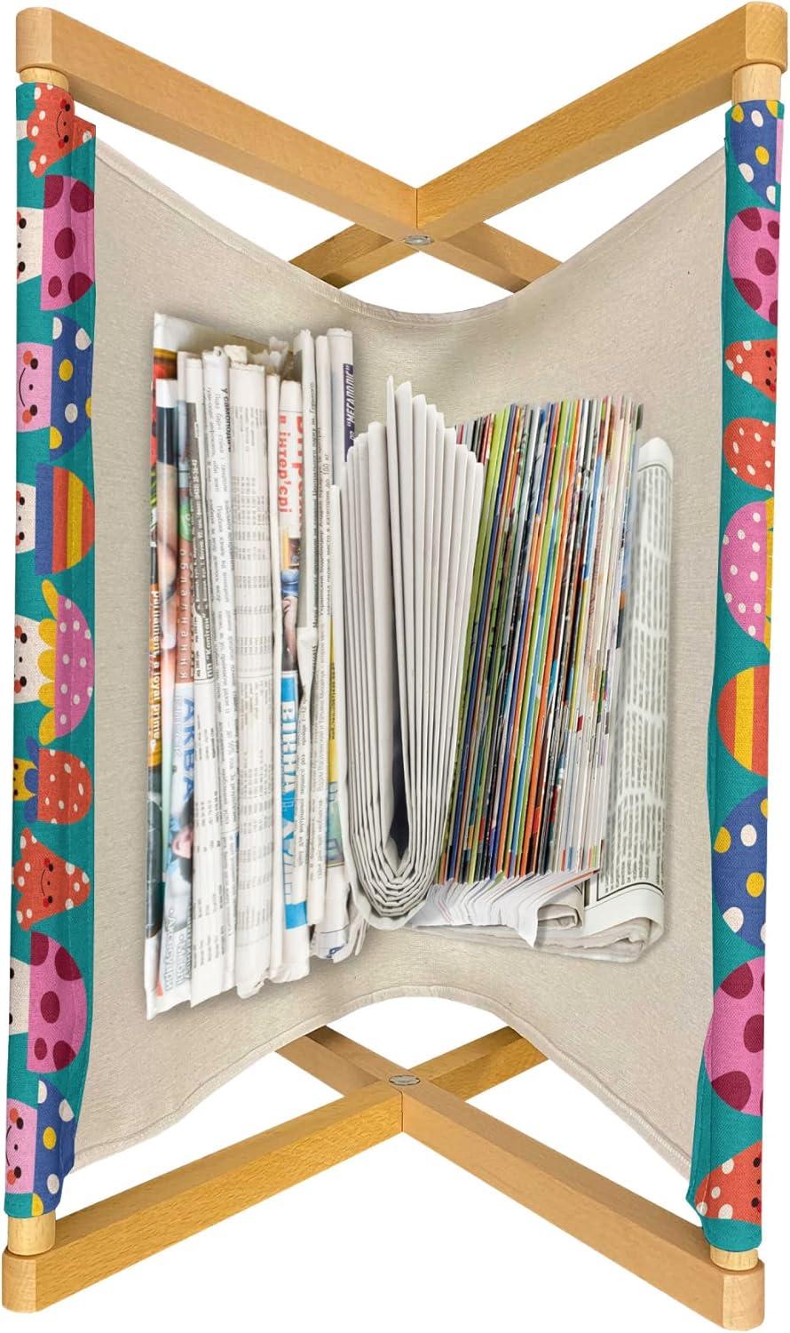 imageAmbesonne Hearts Magazine and Book Holder Bicycles and Heart and Romantic Scene Valentines Day Theme Floor Rack Decor for Interior of Home amp Office 22 x 19 Dark Grey and WhiteDark Seafoam Multicolor
