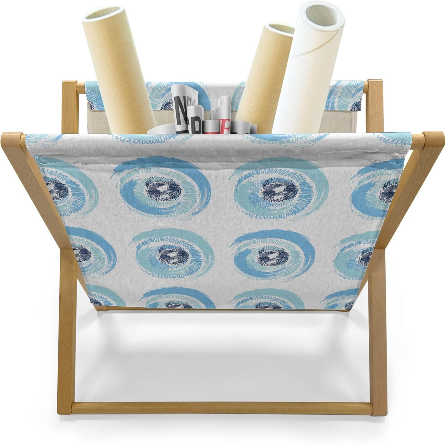 imageAmbesonne Hearts Magazine and Book Holder Bicycles and Heart and Romantic Scene Valentines Day Theme Floor Rack Decor for Interior of Home amp Office 22 x 19 Dark Grey and WhiteSky Blue Blue