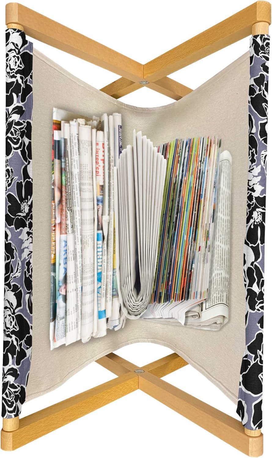 imageAmbesonne Hearts Magazine and Book Holder Pastel Heart Shaped Spots Valentine Gift Wrapping Pattern Dotty Floor Rack Decor for Interior of Home amp Office 22 x 19 Dark Pink and CoralCharcoal Grey and Purpleblue