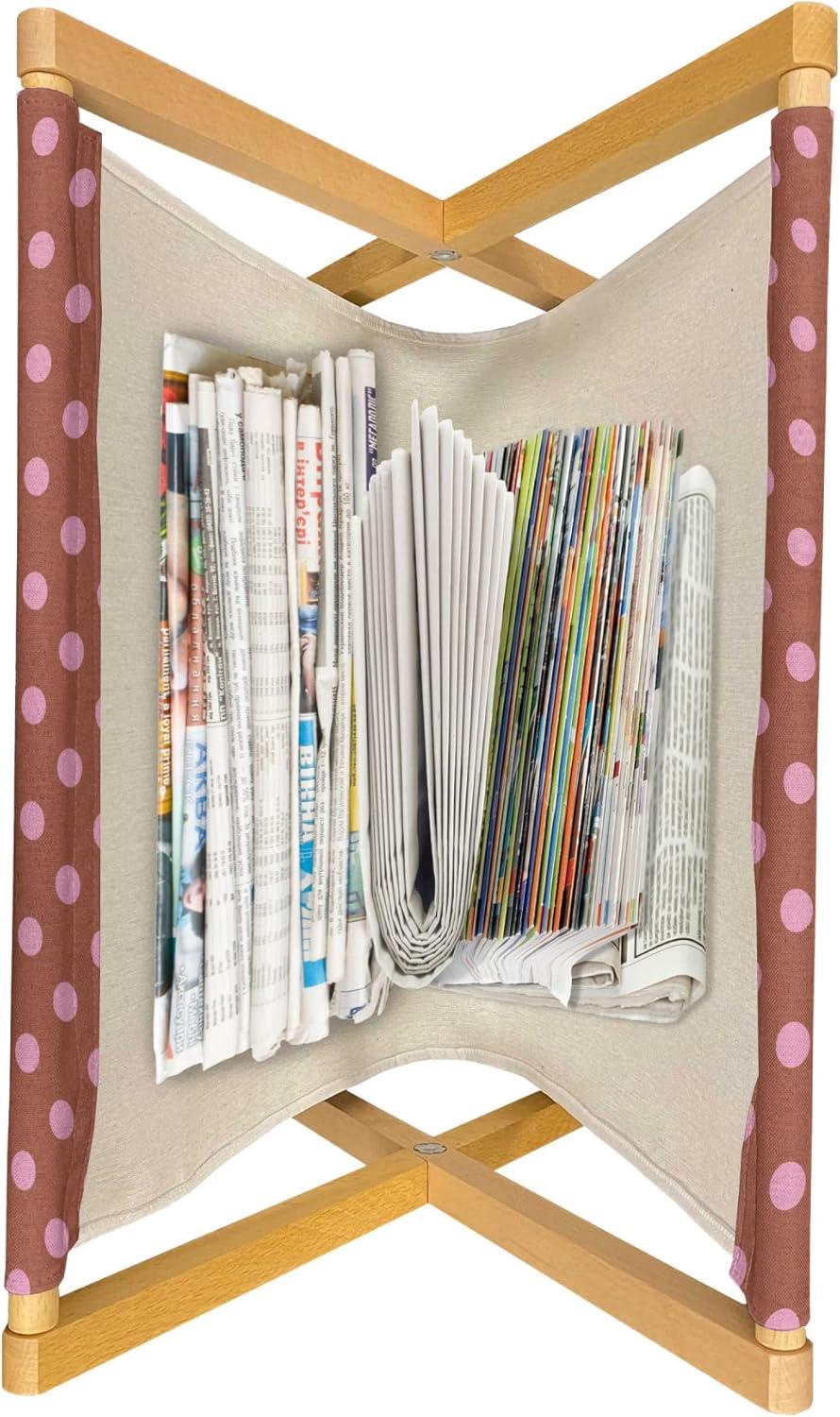 imageAmbesonne Hearts Magazine and Book Holder Pastel Heart Shaped Spots Valentine Gift Wrapping Pattern Dotty Floor Rack Decor for Interior of Home amp Office 22 x 19 Dark Pink and CoralRedwood Fuchsia