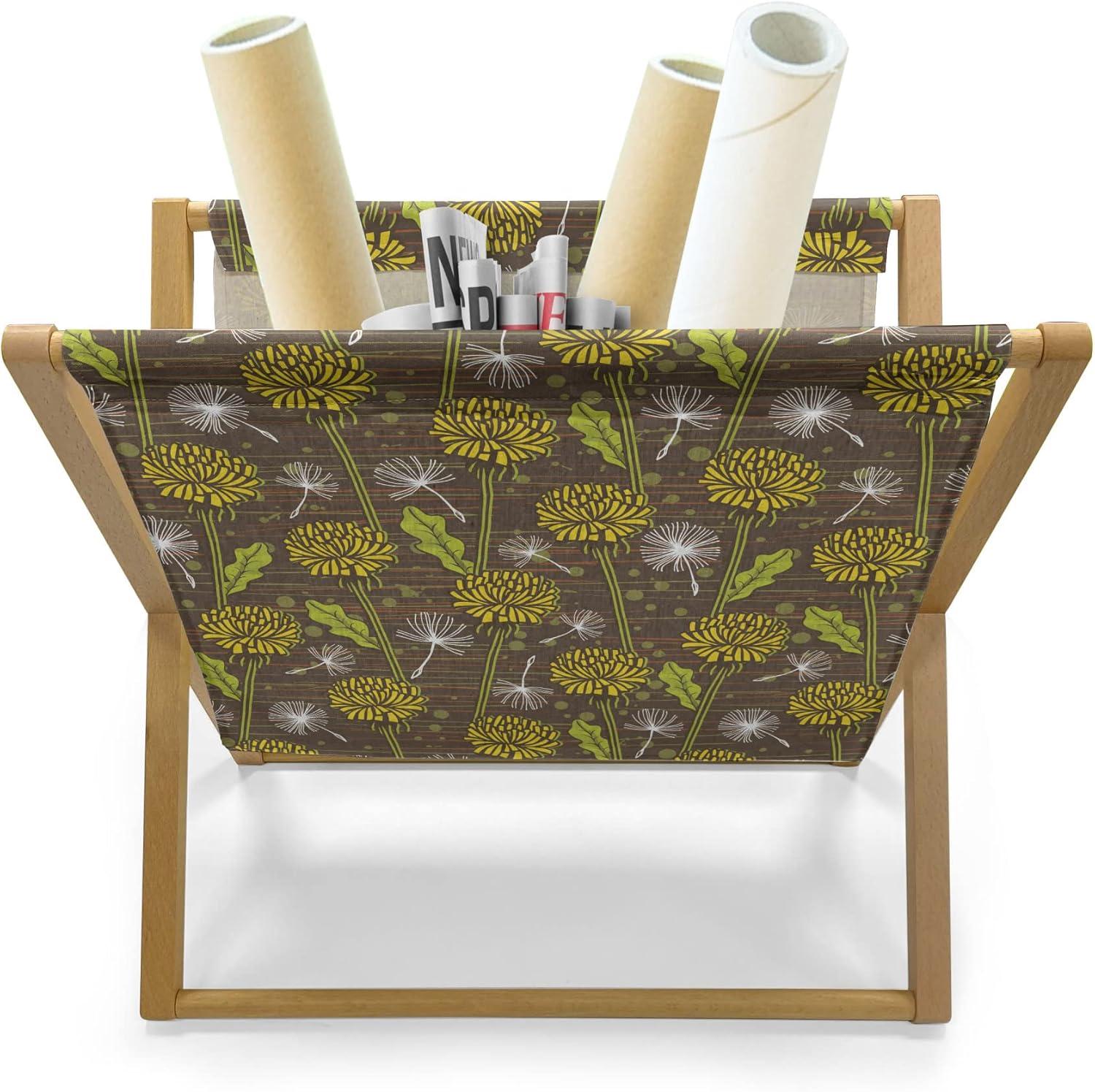 imageAmbesonne Hearts Magazine and Book Holder Pastel Heart Shaped Spots Valentine Gift Wrapping Pattern Dotty Floor Rack Decor for Interior of Home amp Office 22 x 19 Dark Pink and CoralLime Green Umber Mustard