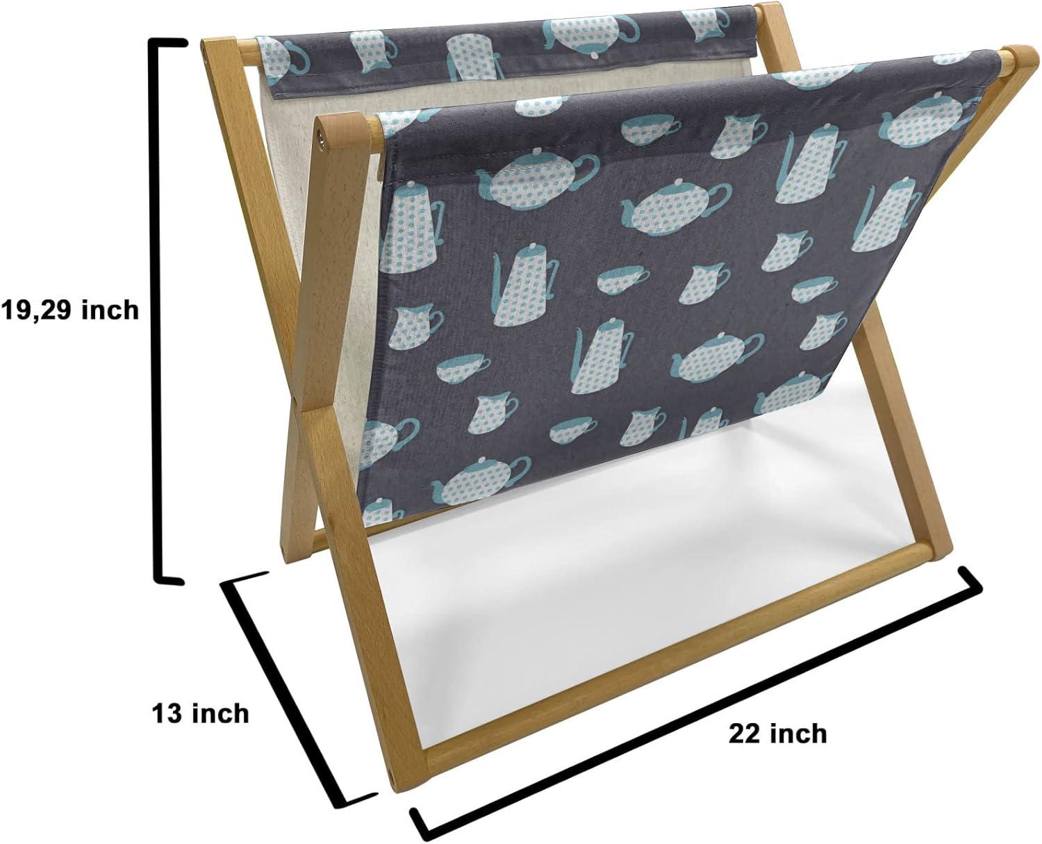 imageAmbesonne Hearts Magazine and Book Holder Pastel Heart Shaped Spots Valentine Gift Wrapping Pattern Dotty Floor Rack Decor for Interior of Home amp Office 22 x 19 Dark Pink and CoralPurple Grey Sky Blue