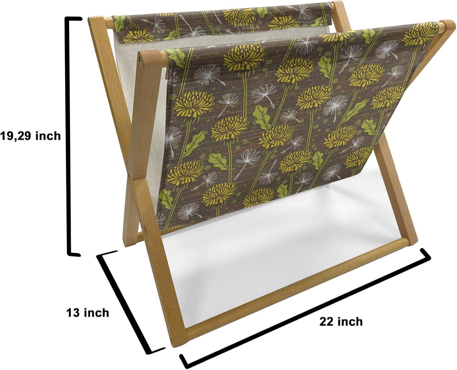 imageAmbesonne Hearts Magazine and Book Holder Pastel Heart Shaped Spots Valentine Gift Wrapping Pattern Dotty Floor Rack Decor for Interior of Home amp Office 22 x 19 Dark Pink and CoralLime Green Umber Mustard