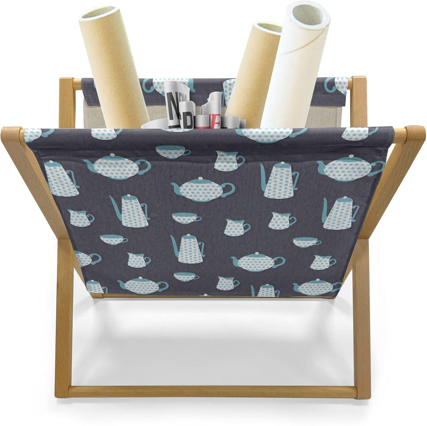imageAmbesonne Hearts Magazine and Book Holder Pastel Heart Shaped Spots Valentine Gift Wrapping Pattern Dotty Floor Rack Decor for Interior of Home amp Office 22 x 19 Dark Pink and CoralPurple Grey Sky Blue