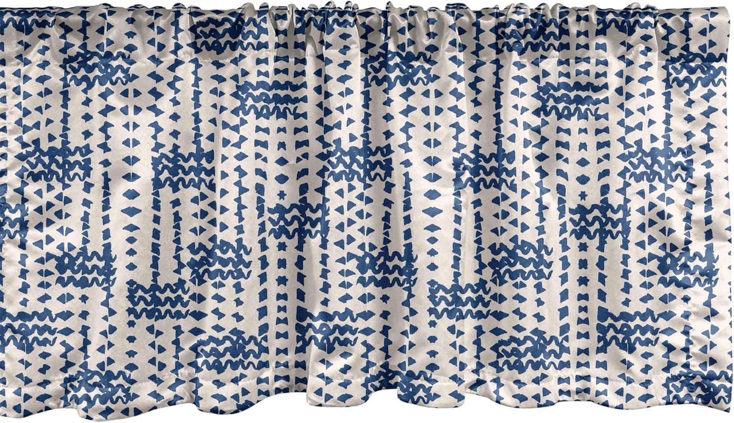 imageAmbesonne Lemons Window Valance Continuous Citrus Fruits Leaves Refreshing Cartoon Pattern Curtain Valance for Kitchen Bedroom Decor with Rod Pocket 54 X 18 Lime Green Earth YellowNavy Blue and Cream